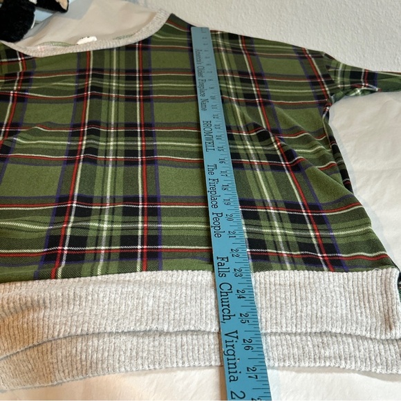 Unicorn Tribe Lightweight Plaid Sweater Size Large - Picture 8 of 9